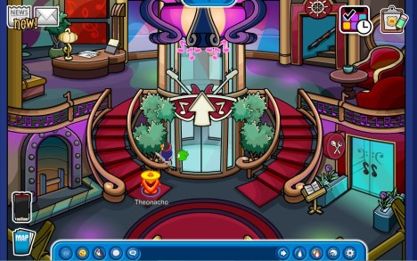 When you log into Club Penguin, you will arrive at this room. 